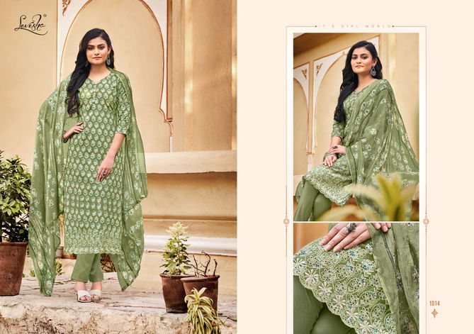 Levisha Naaz Regular Wear Wholesale Cotton Dress Material Catalog